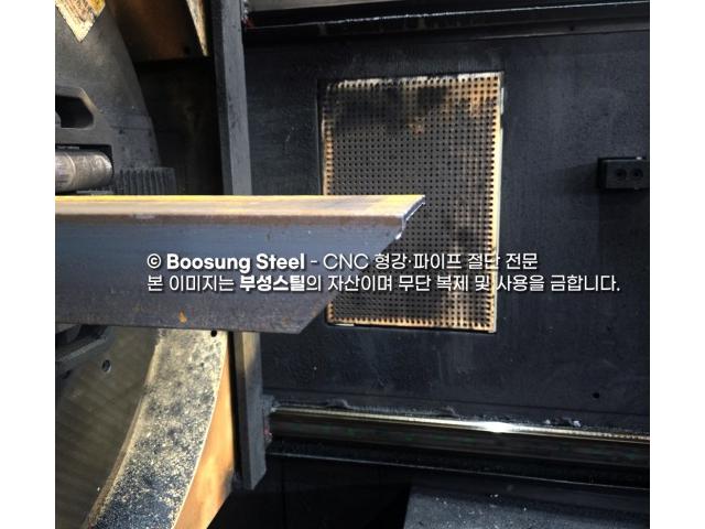 울산 100X100, 8T 앵글 45도 CNC 레이저 절단